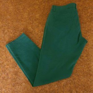 Shylo USA women's Denim Jeans Size 17 Juniors Tapered Leg Green.